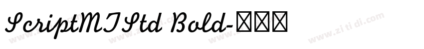 ScriptMTStd Bold字体转换